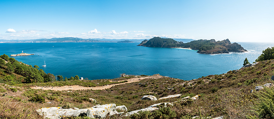 Image showing Illa de San Martino on the Cies Islands of Spain