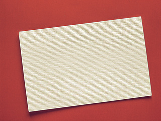 Image showing Vintage looking Blank paper tag label