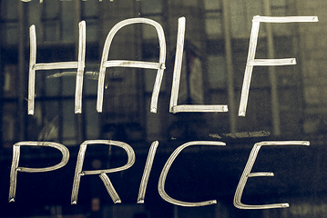 Image showing Vintage looking Half price