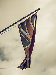 Image showing Vintage looking UK Flag