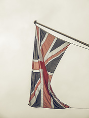 Image showing Vintage looking UK Flag