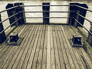 Image showing Vintage looking Deck pier