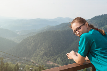 Image showing Woman in Altai mountains