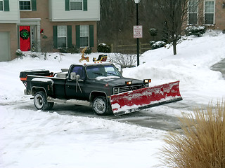 Image showing Winter Snow Plowing