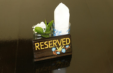 Image showing Reserved