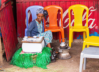 Image showing women preparing bunna coffee, Ethiopia