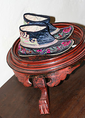 Image showing Asian antique boots