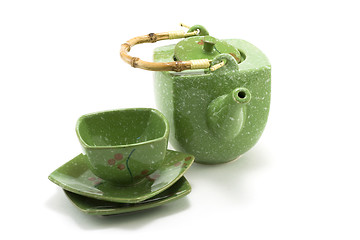 Image showing Chinese teapot and cup 3