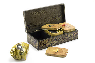 Image showing Wooden box with tea 2