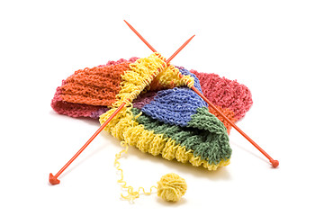 Image showing Knitted scarf 2