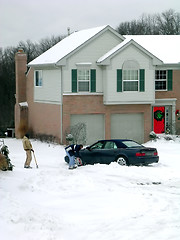 Image showing Winter Snow Digging