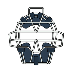 Image showing Baseball Face Protector Icon