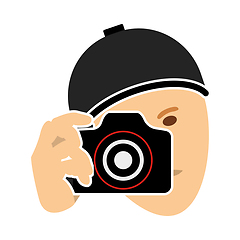 Image showing Detective With Camera Icon