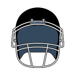 Image showing American Football Helmet Icon