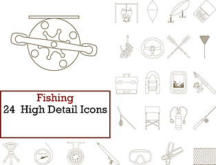 Image showing Fishing Icon Set