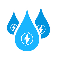 Image showing Hydro Energy Drops Icon