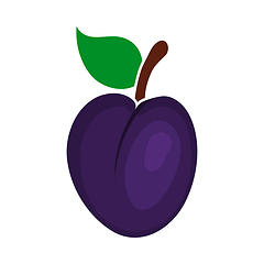 Image showing Icon Of Plum In Ui Colors