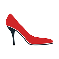 Image showing Middle Heel Shoe Icon