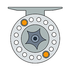 Image showing Icon Of Fishing Reel