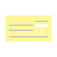 Image showing Bank Check Icon