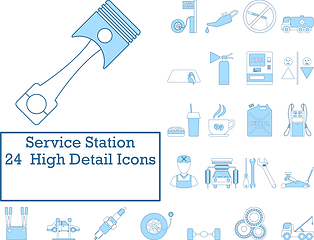 Image showing Service Station Icon Set