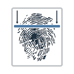 Image showing Fingerprint Scan Icon