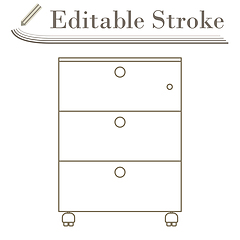 Image showing Office Cabinet Icon