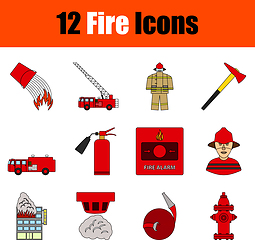 Image showing Fire Icon Set