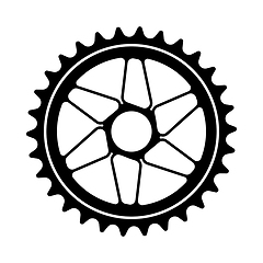 Image showing Bike Gear Star Icon