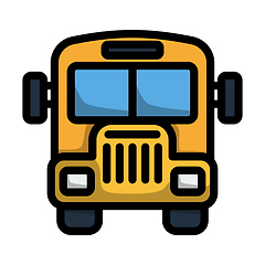 Image showing Icon Of School Bus