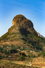 Image showing mountain landscape with houses, Ethiopia