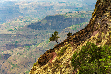 Image showing Ethiopian landscape, Ethiopia, Africa wilderness