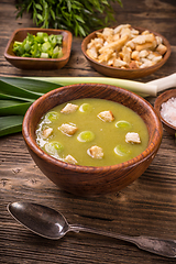 Image showing Leek and potato soup