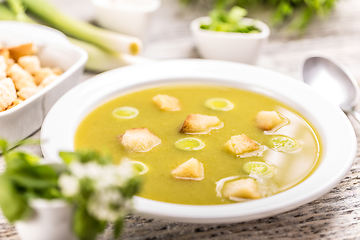 Image showing Leek soup