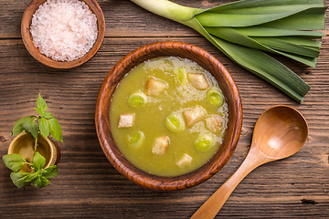 Image showing Leek soup