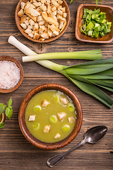 Image showing Leek soup