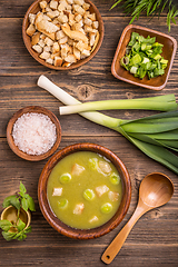 Image showing Leek soup