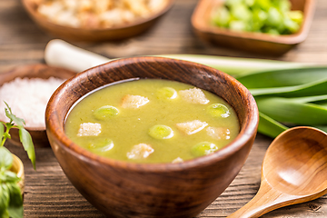 Image showing Delicious leek soup