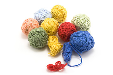 Image showing Ball of the colour threads 4