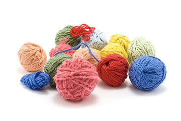 Image showing Ball of the colour threads 5