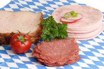 Image showing Sliced sausage