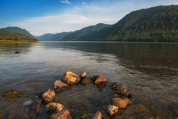 Image showing Teletskoye lake in Altai mountains