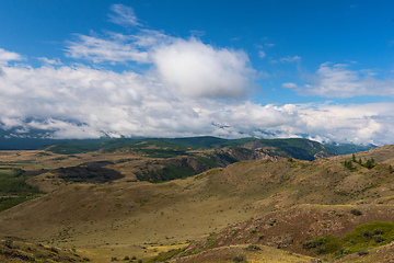 Image showing Kurai steppe and North-Chui ridge