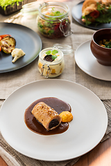 Image showing Dishes on the restaurant table