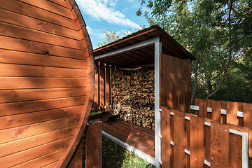 Image showing Stacks of Firewood.