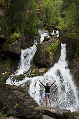 Image showing Waterfall in Altai Mountains