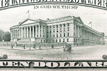 Image showing cash ten American dollar