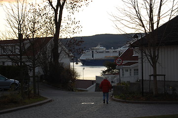 Image showing Ships crossing