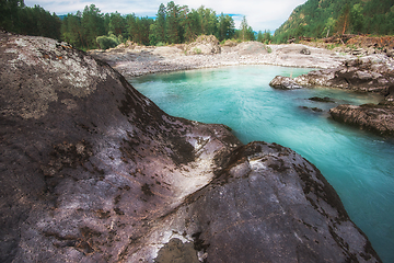 Image showing Nature baths on the Katun river