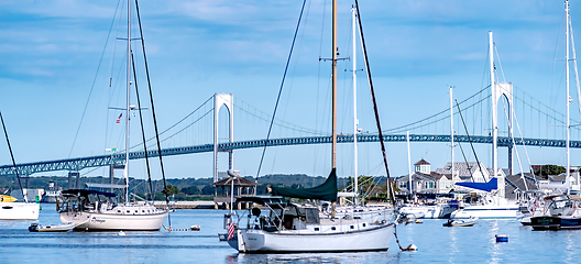 Image showing newport rhode island scenic views at harbour